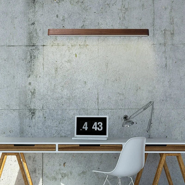 Applique murale LED en bois massif design japonais contemporain | Marco Lucetti