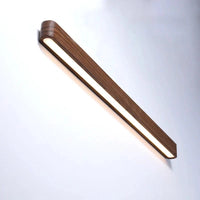 Applique murale LED en bois massif design japonais contemporain | Marco Lucetti Noyer noir