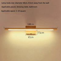 Applique murale LED en bois massif et interrupteur moderne | Marco Lucetti Bois / CHINE / Blanc chaud (2700-3500K) | 10W