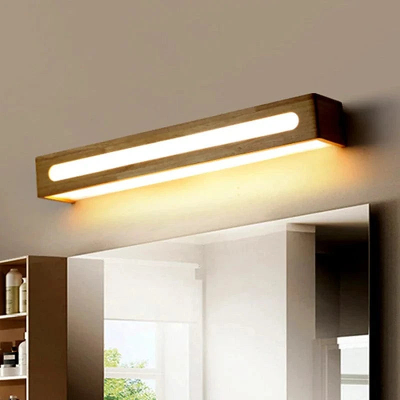 Applique murale LED en bois massif nordique à longue bande | Marco Lucetti