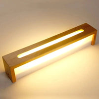 Applique murale LED en bois massif nordique à longue bande | Marco Lucetti