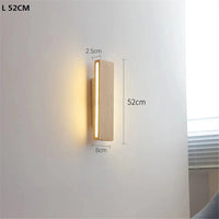 Applique Murale LED en Bois Moderne Décorative d'Intérieur | Marco Lucetti 20W 52CM / Blanc chaud (2700-3500K)