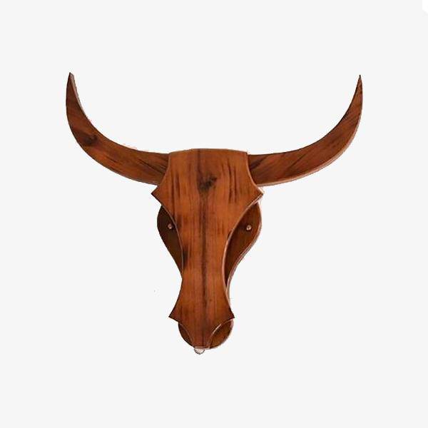 Applique murale LED "Cerf Bois Rétro"