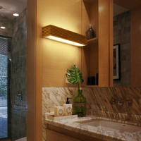 Applique murale LED en bois taillé Japan | Marco Lucetti