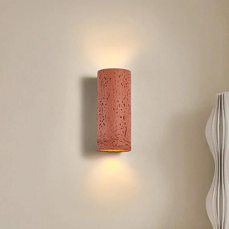Applique murale LED en ciment au style nostalgique pour une décoration rétro Wabi Sabi. | Marco Lucetti