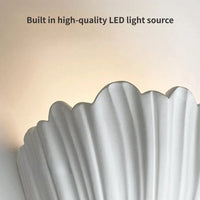 Applique murale LED en coquille de gypse - Design moderne et créatif | Marco Lucetti