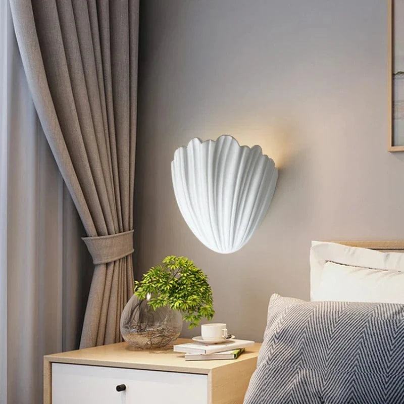 Applique murale LED en coquille de gypse - Design moderne et créatif | Marco Lucetti