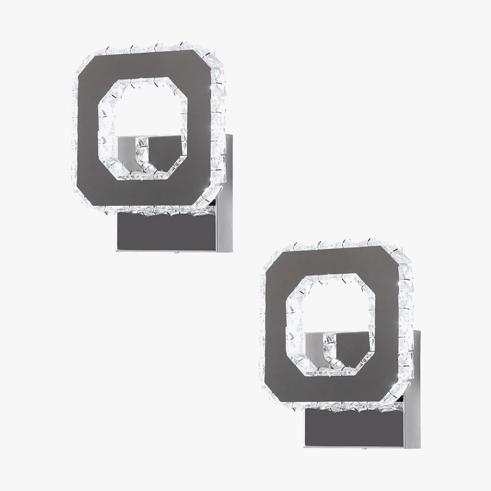 Applique murale LED en cristal de luxe moderne minimaliste | Marco Lucetti