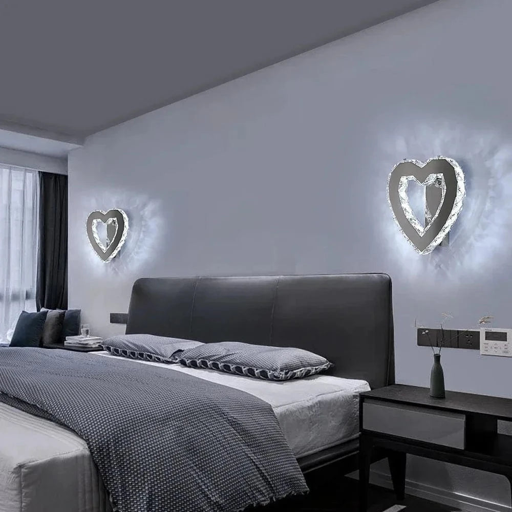 Applique murale LED en cristal de luxe moderne minimaliste | Marco Lucetti