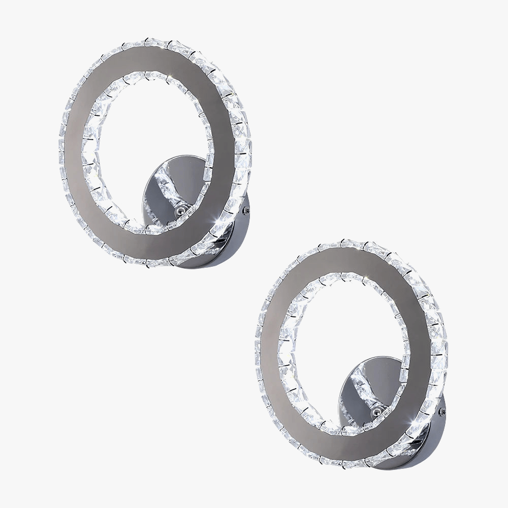 Applique murale LED en cristal de luxe moderne minimaliste | Marco Lucetti