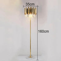 Applique murale LED en cristal doré de style moderne | Marco Lucetti Lampadaire 35CM / Lumière chaude