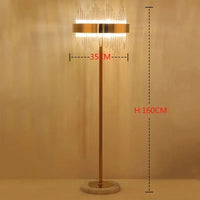 Applique murale LED en cristal doré de style moderne | Marco Lucetti Lampadaire C / Lumière chaude