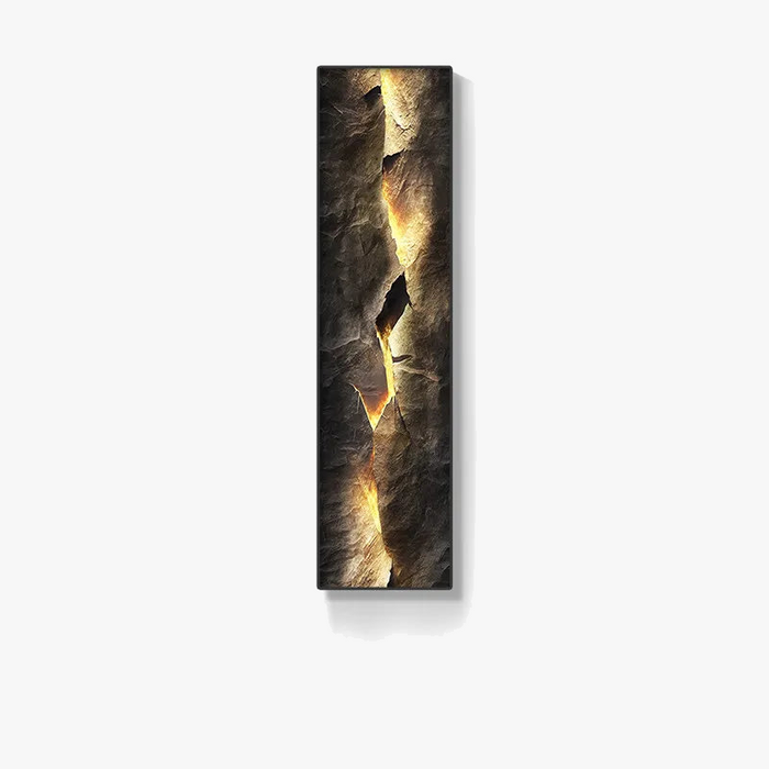 Applique murale LED en cristal et porcelaine "Montagne Étincelante"
