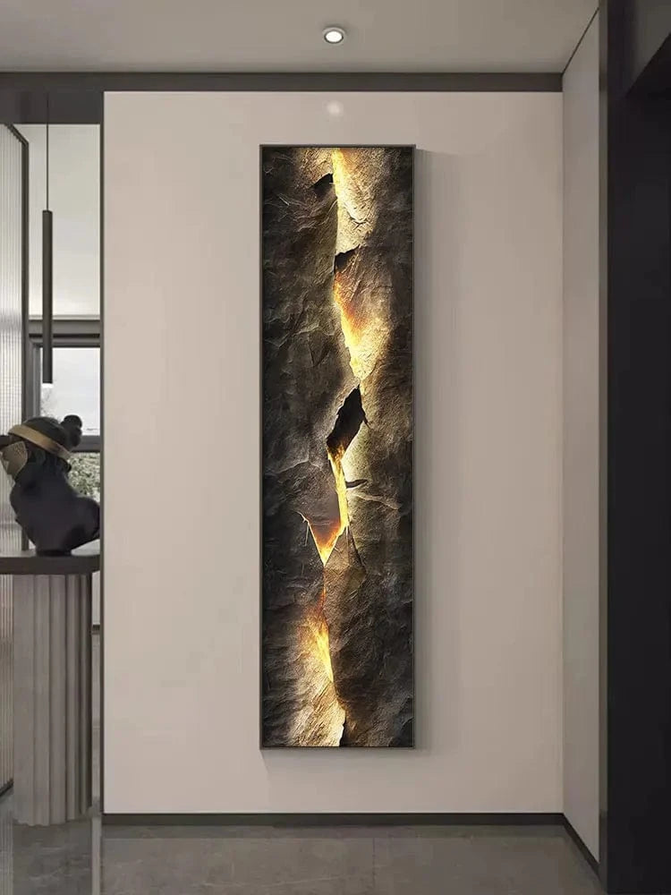 Applique murale LED en cristal et porcelaine "Montagne Étincelante" | Marco Lucetti