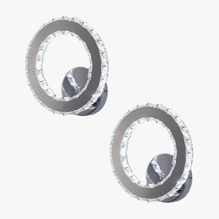 Applique murale LED en cristal de luxe moderne minimaliste
