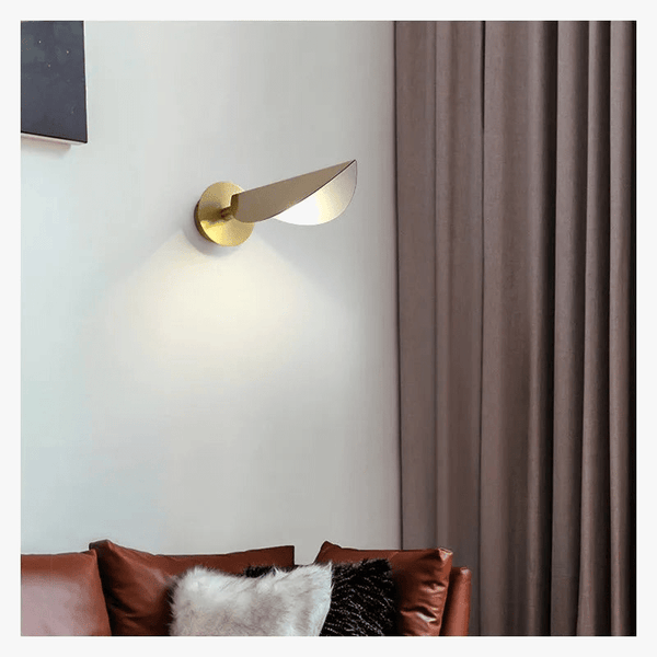 Applique murale LED en cuivre au design moderne et décoratif - Illuminateur de style | Marco Lucetti Doré