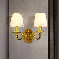 Applique murale LED en cuivre avec housse de tissu premium | Marco Lucetti