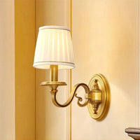 Applique murale LED en cuivre avec housse de tissu premium | Marco Lucetti