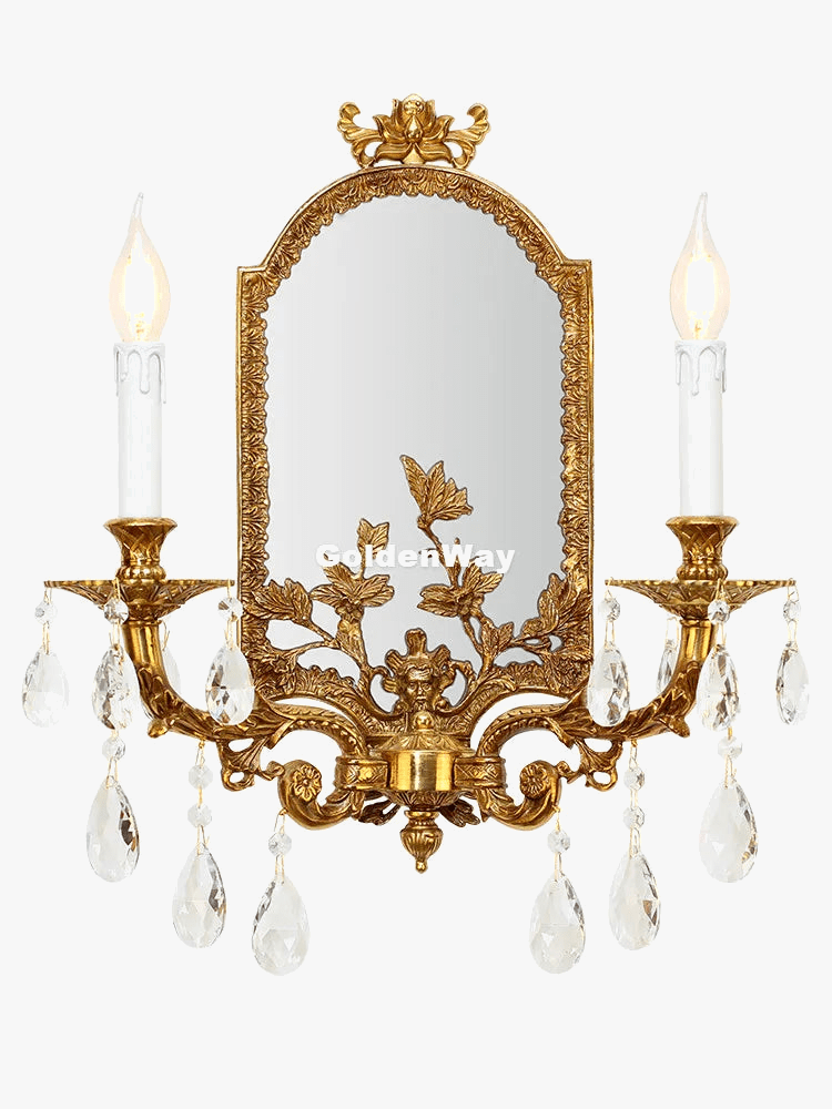 Applique murale LED en cuivre design moderne - Parfait pour une décoration intérieure sophistiquée | Marco Lucetti L44cm H53cm