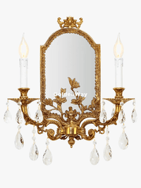 Applique murale LED en cuivre design moderne - Parfait pour une décoration intérieure sophistiquée | Marco Lucetti L44cm H53cm