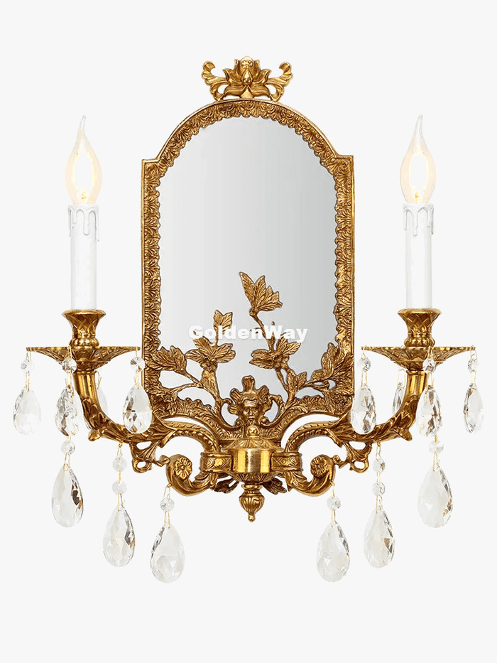 Applique murale LED en cuivre design moderne - Parfait pour une décoration intérieure sophistiquée | Marco Lucetti L44cm H53cm