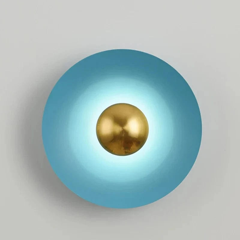 Applique Murale LED en Fer au Design Minimaliste Moderne - Lumina | Marco Lucetti Jaune / Diamètre30cm / Source de lumière 3 couleurs