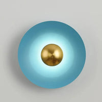 Applique Murale LED en Fer au Design Minimaliste Moderne - Lumina | Marco Lucetti Jaune / Diamètre30cm / Source de lumière 3 couleurs