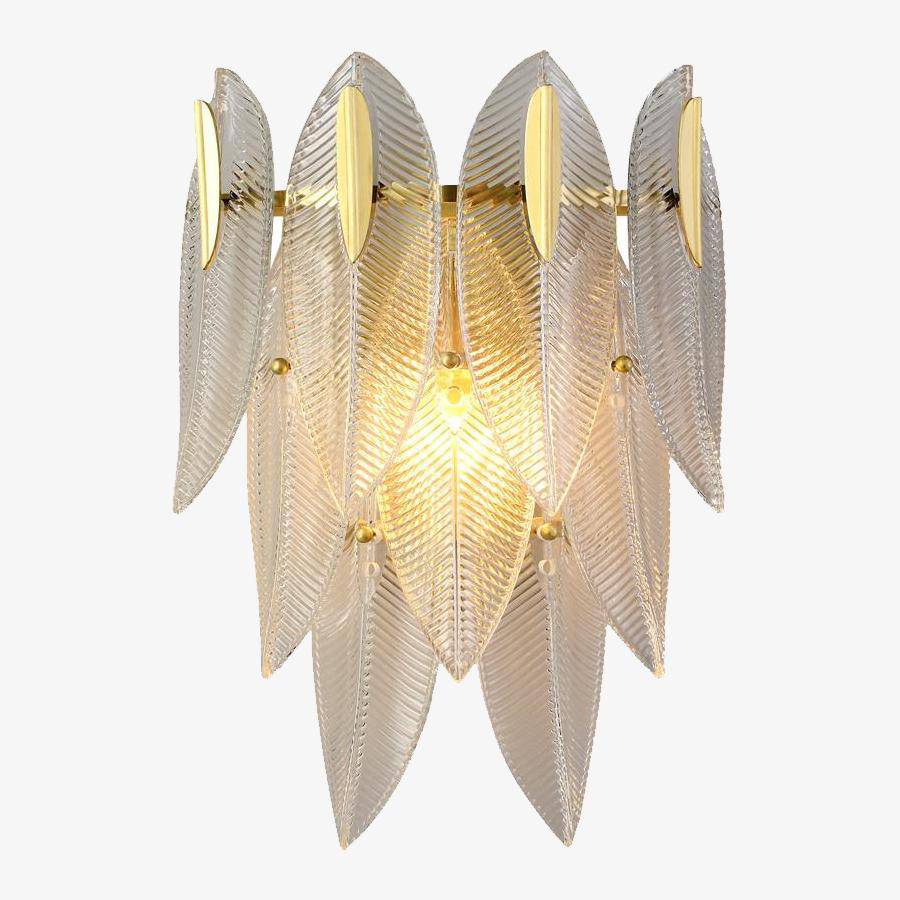 Applique murale LED en feuille de verre - Café | Marco Lucetti