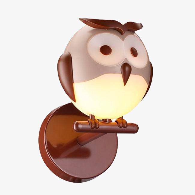 Applique murale LED Hibou Cartoon