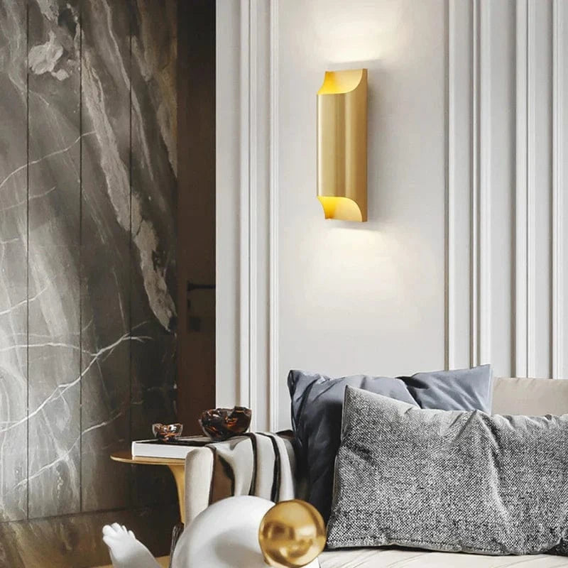 Applique murale LED en laiton - Design moderne | Marco Lucetti
