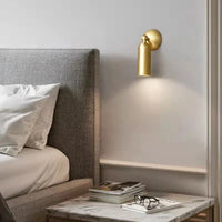 Applique murale LED en laiton moderne et rotative avec gradation | Marco Lucetti