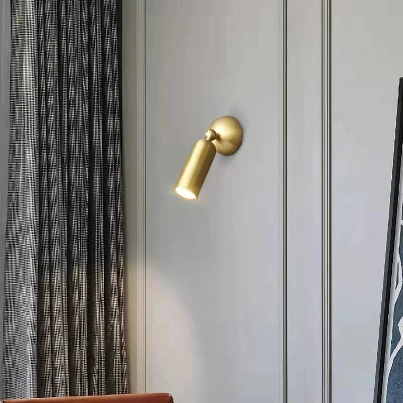 Applique murale LED en laiton moderne et rotative avec gradation | Marco Lucetti