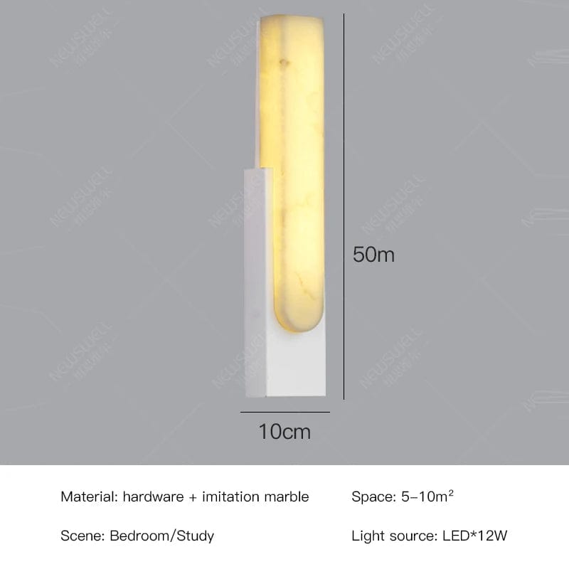 Applique murale LED en marbre au Design contemporain | Marco Lucetti