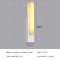 Applique murale LED en marbre au Design contemporain | Marco Lucetti
