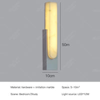 Applique murale LED en marbre au Design contemporain | Marco Lucetti