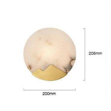 Applique murale LED en marbre avec base dorée Creative | Marco Lucetti