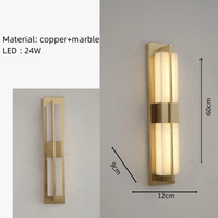 Applique murale LED en marbre cuboïde - Parfaite pour tous les espaces | Marco Lucetti
