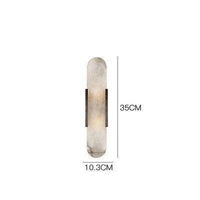 Applique murale LED en marbre de luxe | Marco Lucetti 10,3 x 35cm