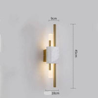 Applique murale LED en marbre Loft | Marco Lucetti A - Blanc