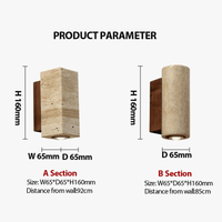 Applique murale LED en marbre moderne pour chambre et extérieur | Marco Lucetti