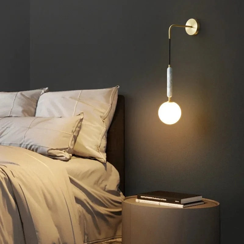 Applique murale LED en marbre nordique design contemporain | Marco Lucetti