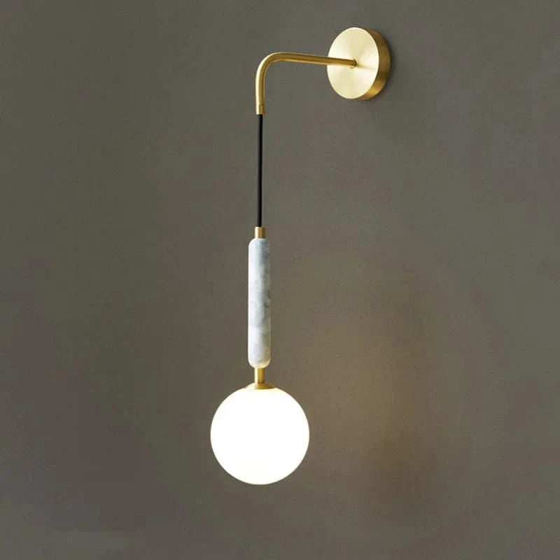 Applique murale LED en marbre nordique design contemporain | Marco Lucetti