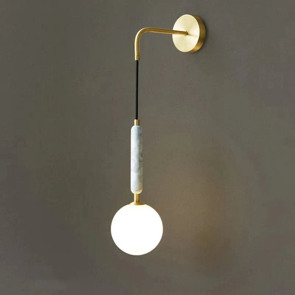Applique murale LED en marbre nordique design contemporain | Marco Lucetti