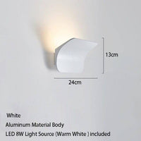 Applique murale LED en métal au design élégant | Marco Lucetti Blanc / Chaude