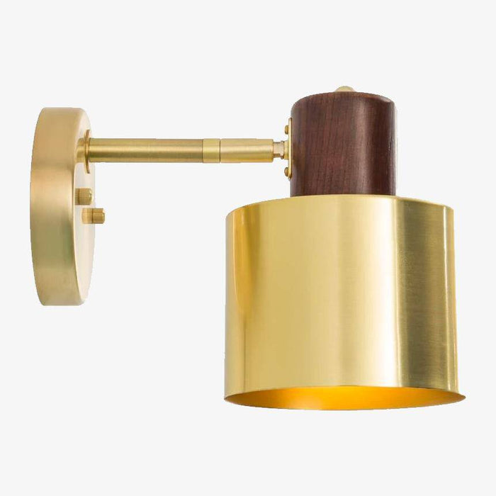 Applique murale LED dorée pivotante