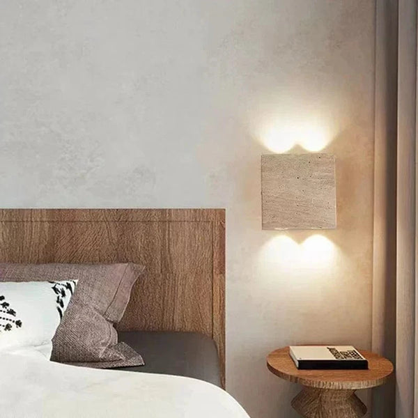 Applique murale LED en pierre naturelle 3000K - Lampe d'ambiance - Livraison directe | Marco Lucetti