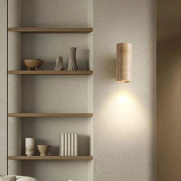 Applique murale LED en pierre naturelle avec gradation de température | Marco Lucetti