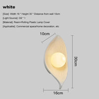 Applique murale LED en résine design nordique moderne et créatif - INNOVANDE | Marco Lucetti Blanc / Sans ampoule