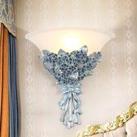 Applique murale LED en résine - Rose romantique et moderne | Marco Lucetti