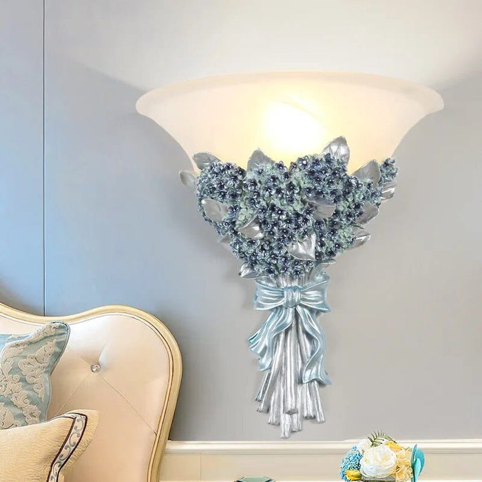 Applique murale LED en résine - Rose romantique et moderne | Marco Lucetti